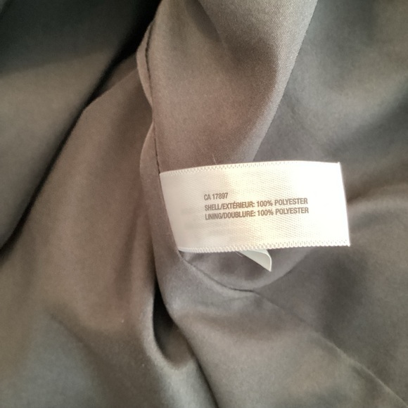 New Gap Little Black Satin Sleeveless Sheath Lace Trim Dress Size 10 - Picture 11 of 11